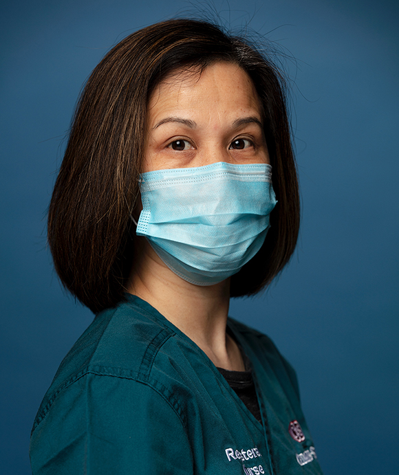 Melani Lim, RN, ICU nurse.